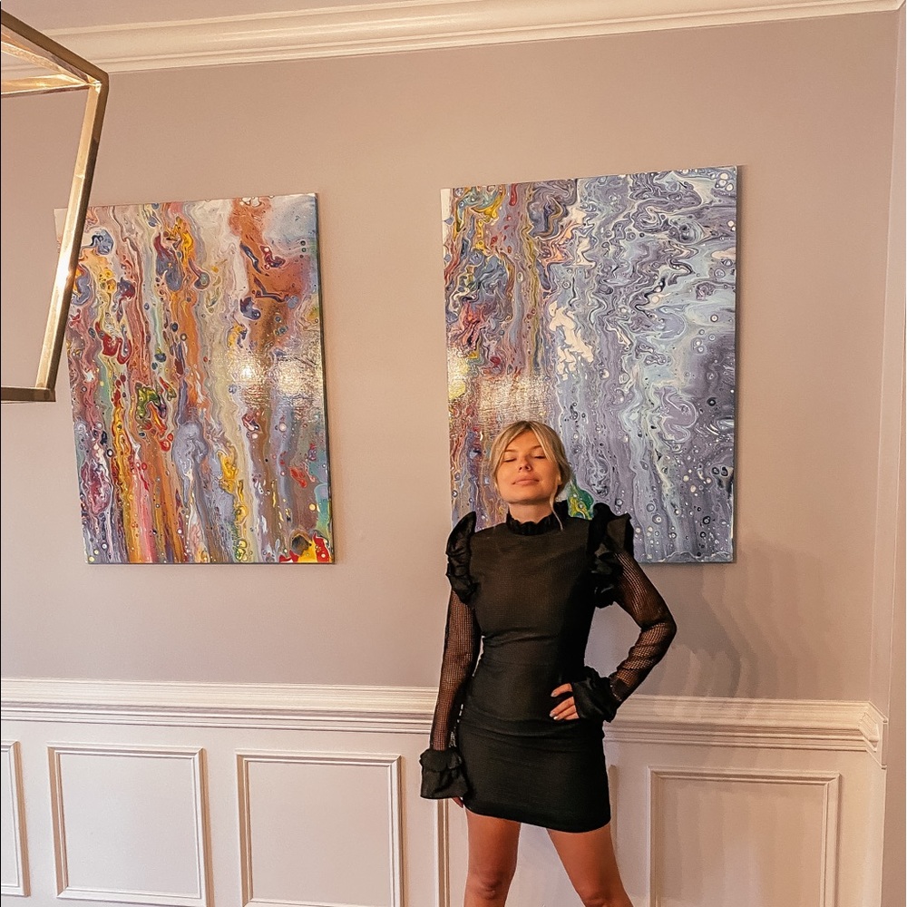 Ammo De La Loire Black Dramatic Dress - Picture 7 of 7
